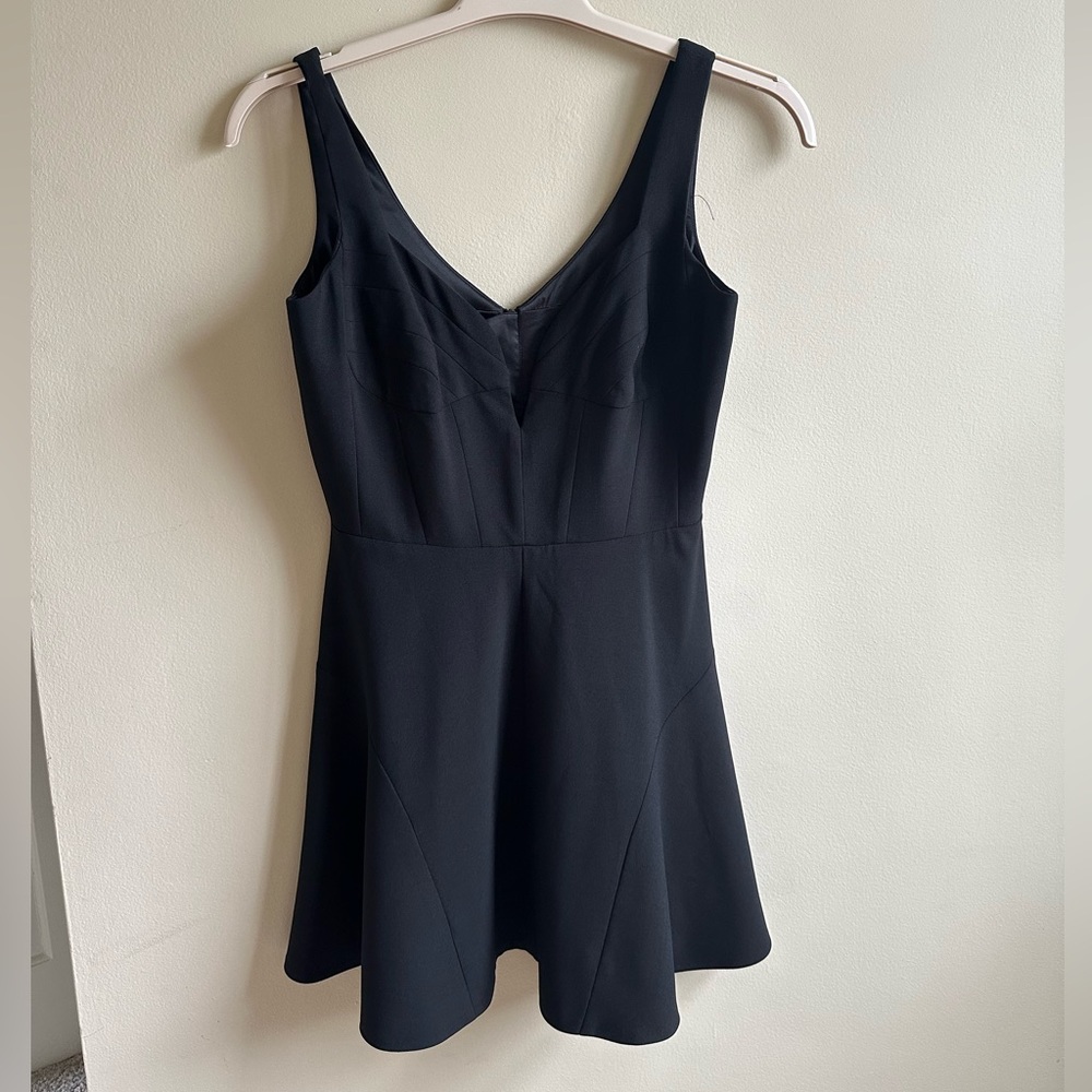 Bardot mini black dress